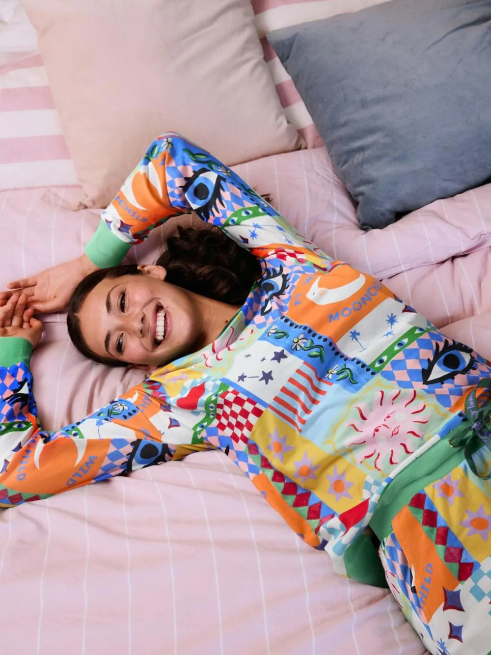 Online Eleanor Bowmer Pyjamas Multi Patchwork
