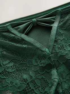 Next Lace Bow Back Knickers^Women Panties