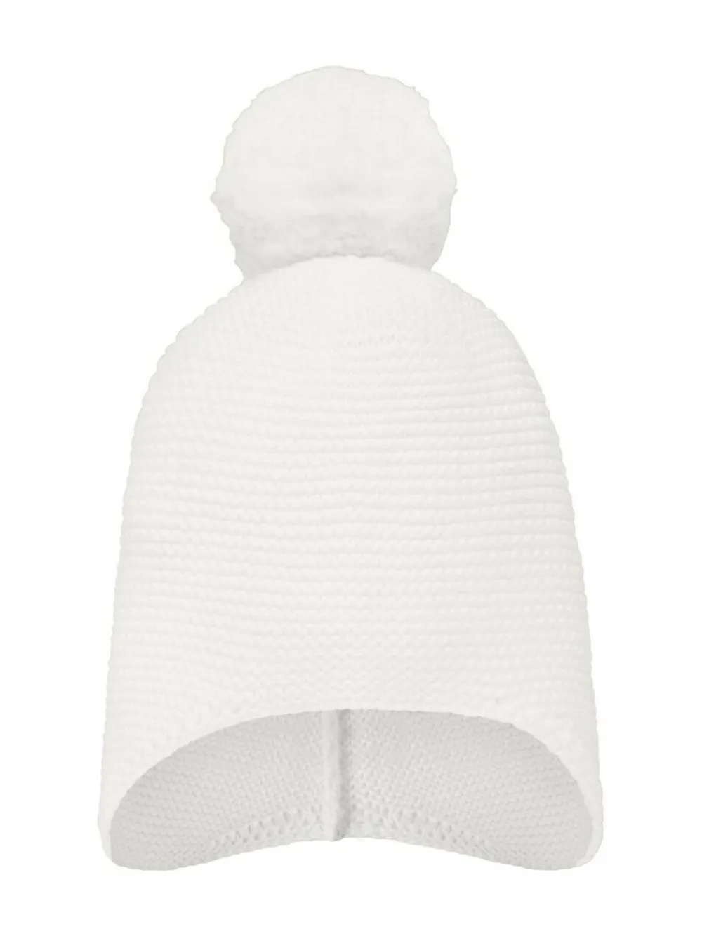 New Emile Et Rose Kenton Knitted Hat With Ear Flaps & Pom-Pom White