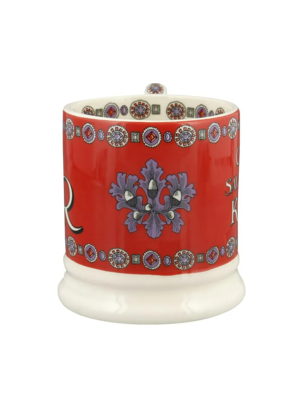 Emma Bridgewater Cream God Save The King 1/2 Pint Mug^ Mugs & Cups|Branded Kitchenware