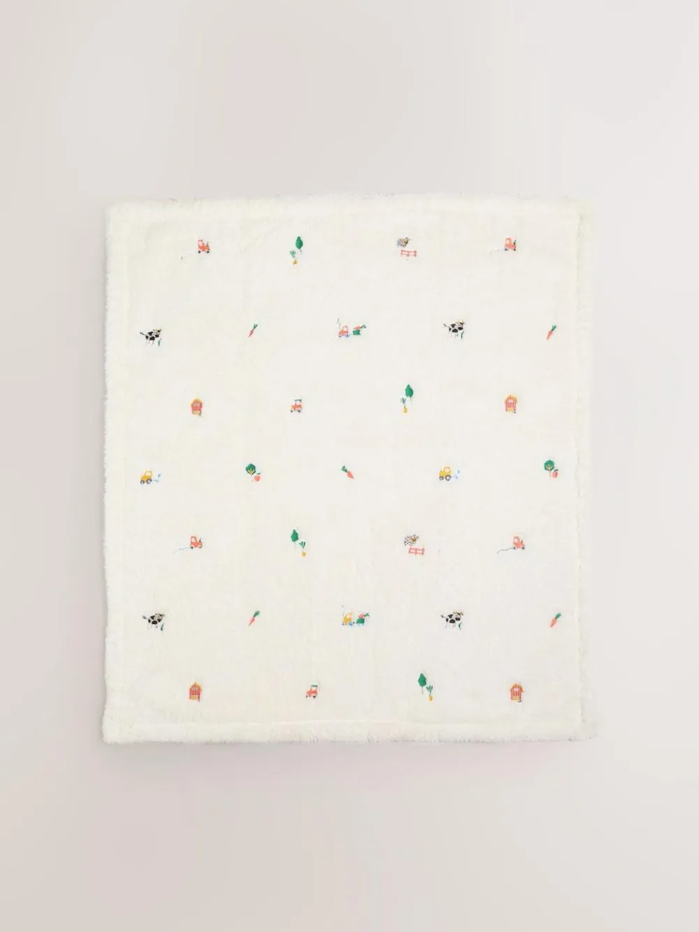 Best Next Farm Embroidered Baby Fleece Blanket