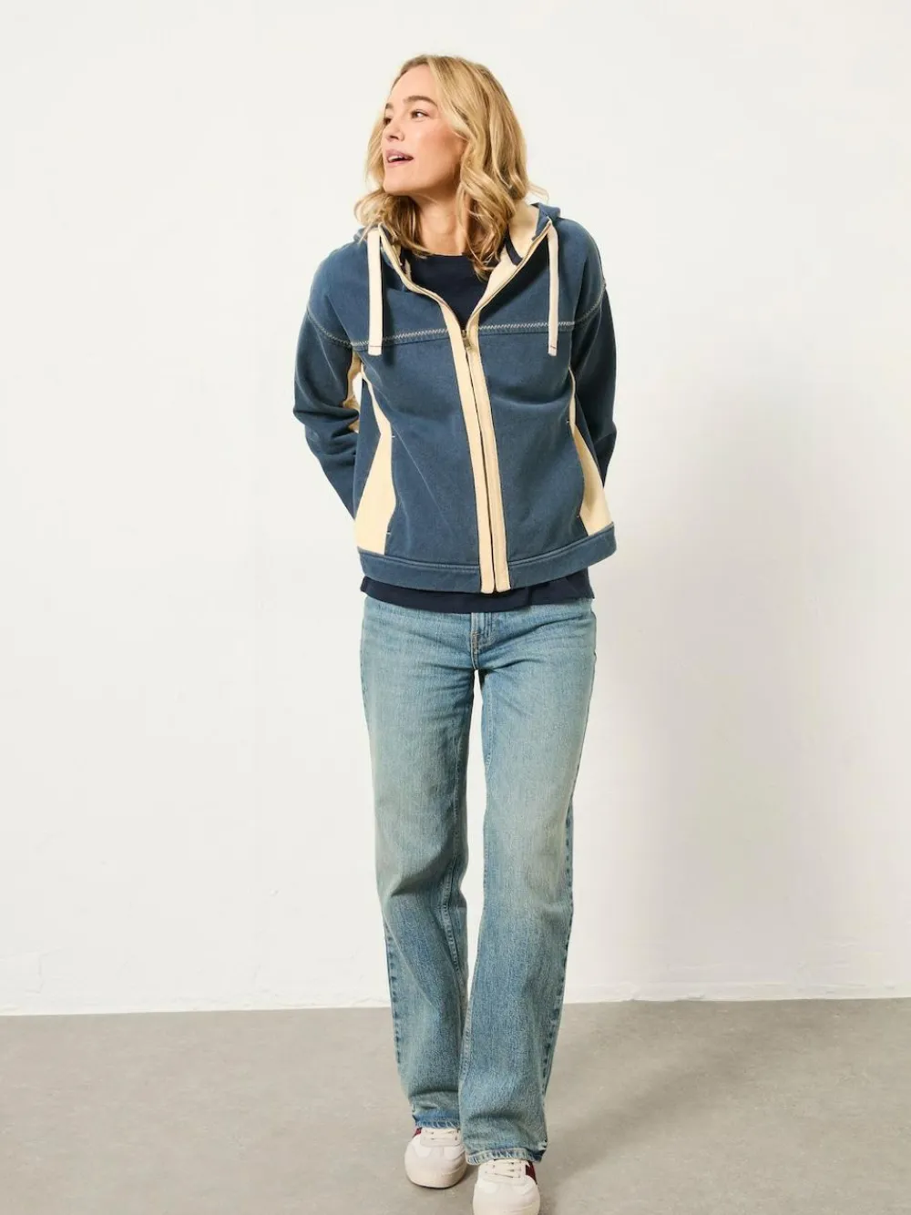Fat Face FatFace Airlie Navy Zip Through Hoodie^Women Hoodies & Sweatshirts