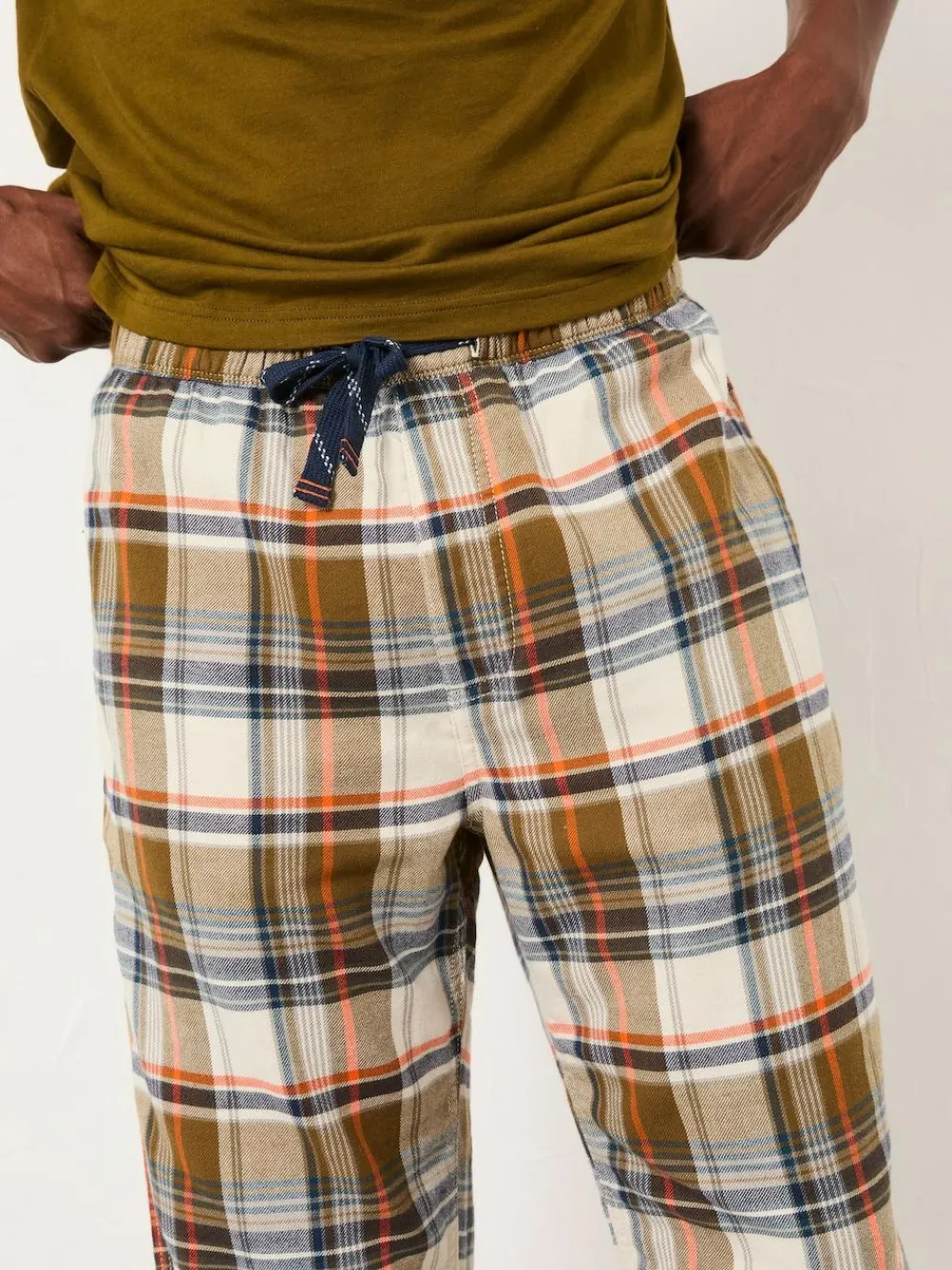 Fat Face FatFace Beale Khaki Green Check Pyjama Set^ Pyjamas