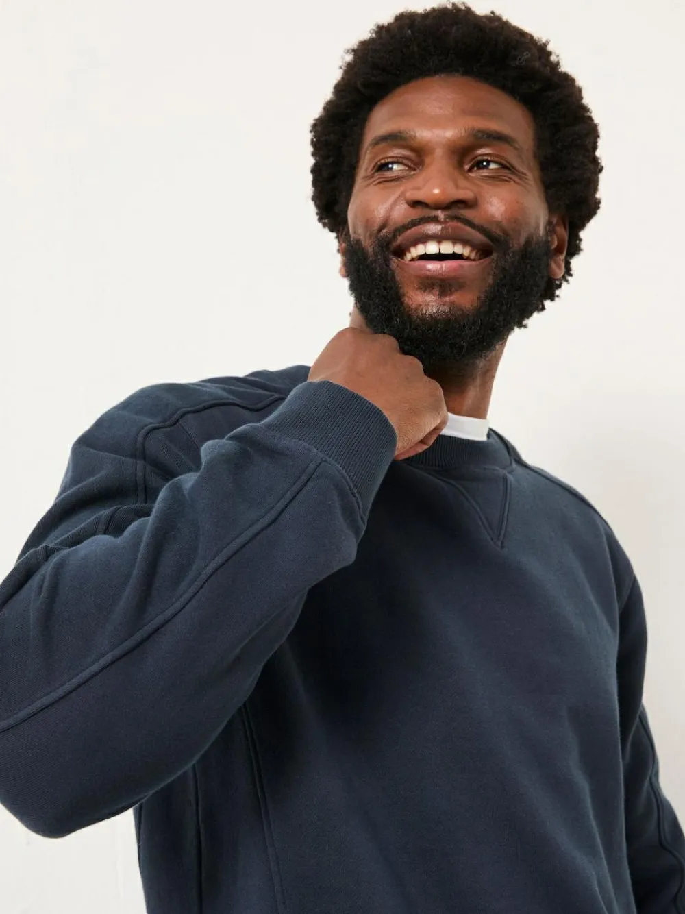 Best Fat Face FatFace Brooke Crew Sweat Navy