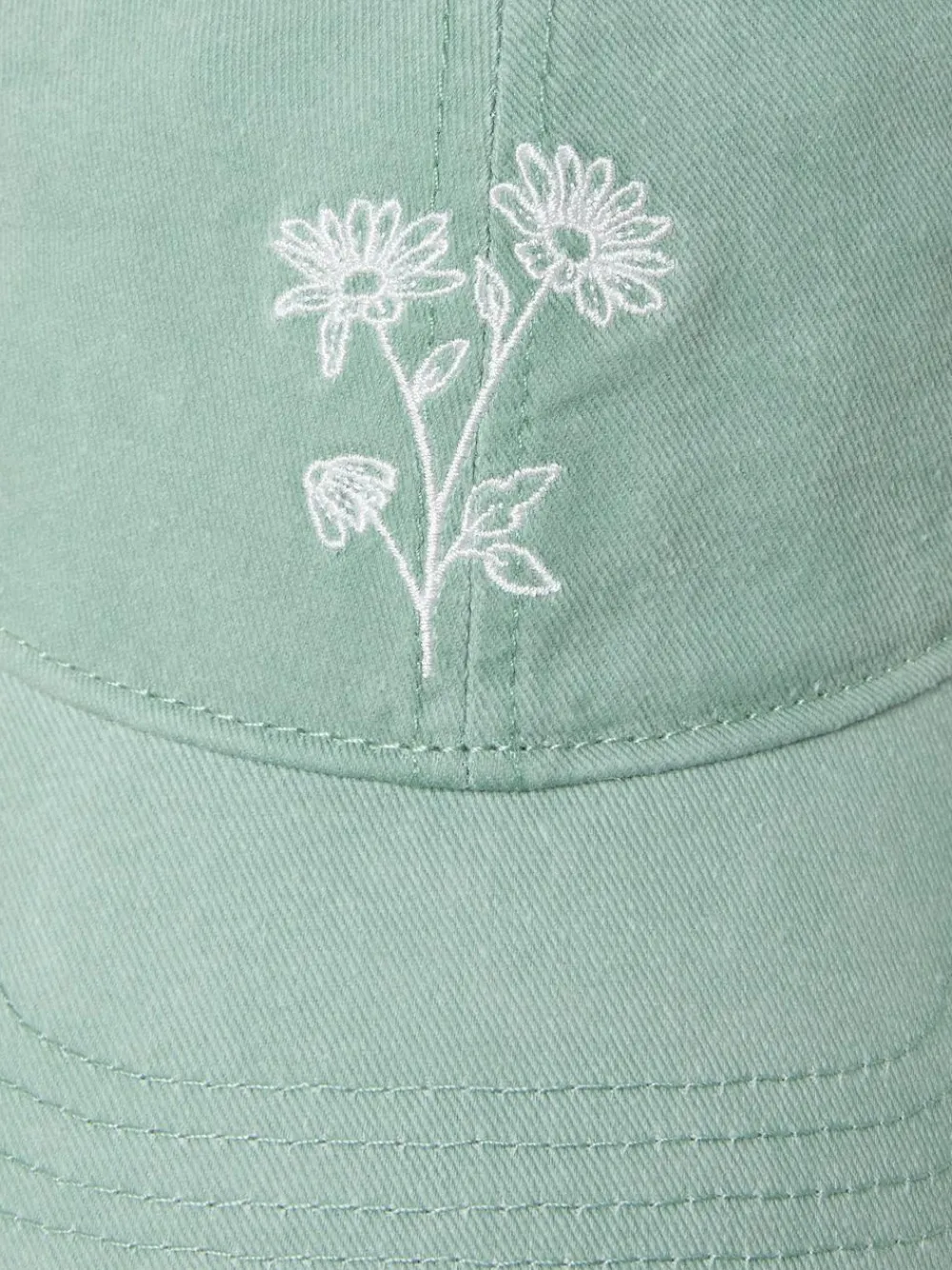 Outlet Fat Face FatFace Embroidered Daisy Cap Green