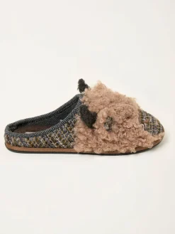 Fat Face FatFace Hamish Brown Cow Slipper