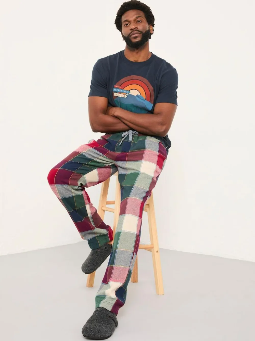 Online Fat Face FatFace Hetton Red Buffalo Check Pyjama Bottoms