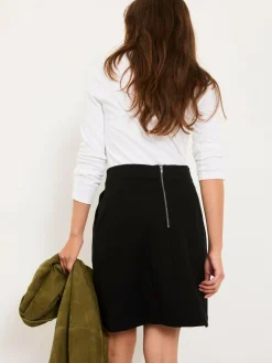 Fat Face FatFace Jess Black Ponte Mini Skirt^Women Skirts