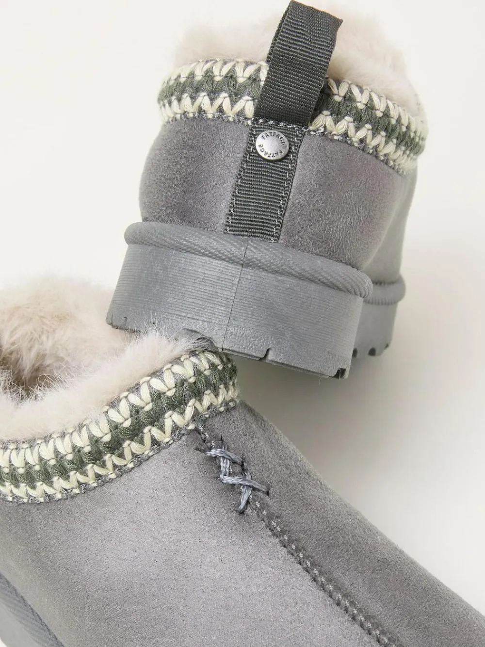 Online Fat Face FatFace Lyra Mule Slipper Dark Grey