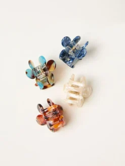 Fat Face FatFace Multi 4 Pack Mini Flower Clips^Women Jewellery