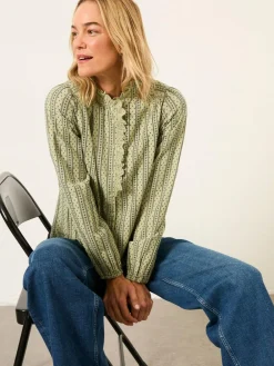 Best Fat Face FatFace Pia Blouse Green