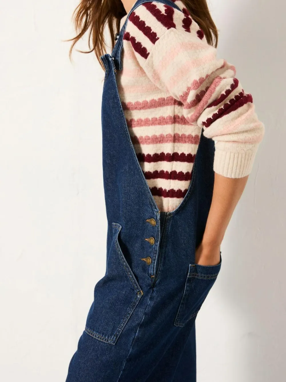 Outlet Fat Face FatFace Raffles Dungaree Blue Denim