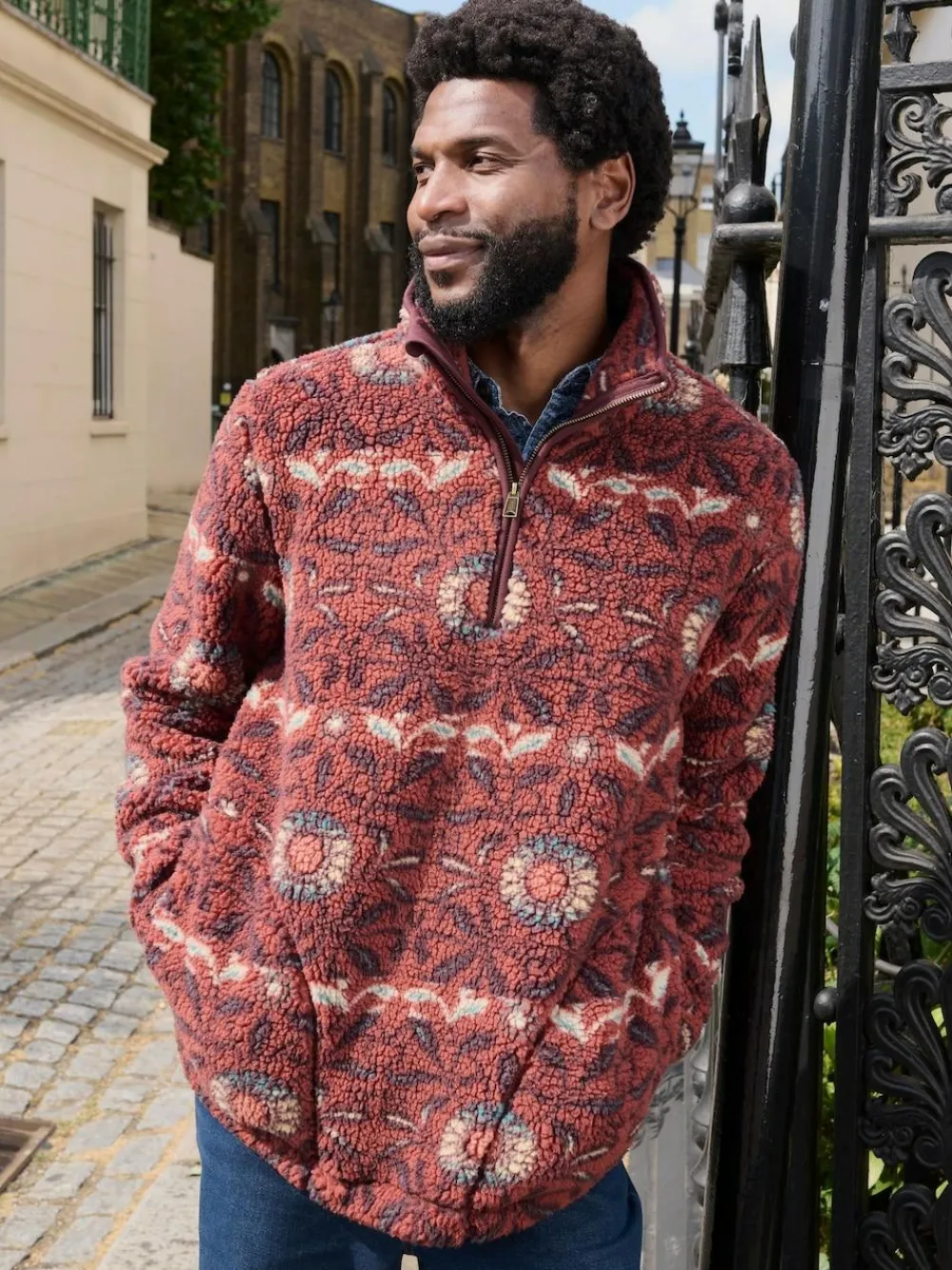 Fat Face FatFace Terracotta Willow Printed Half Neck Fleece^ Loungewear