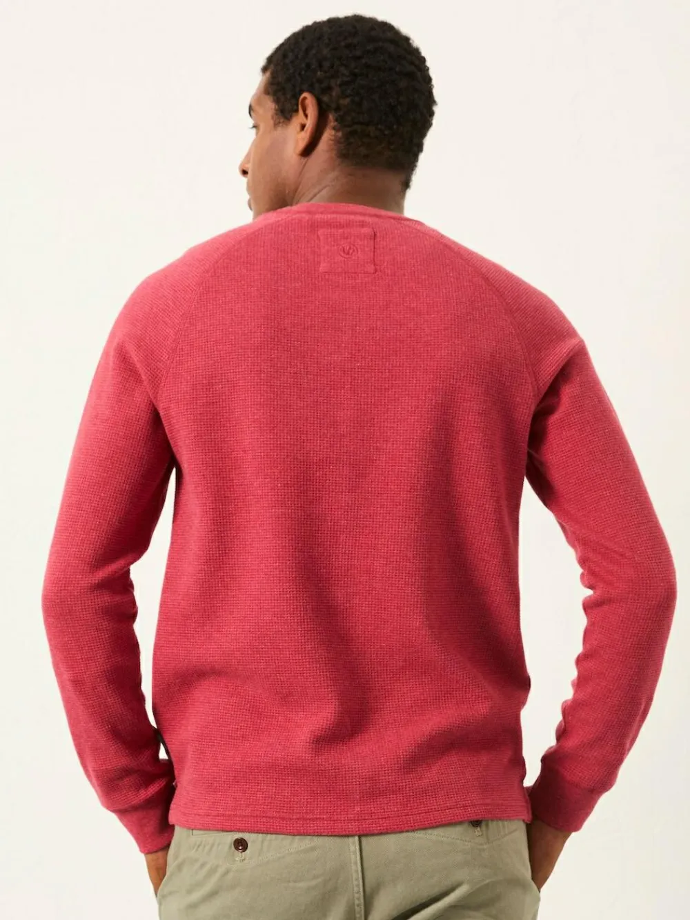 Fat Face FatFace Whistler Red Waffle Crew^ Nightwear|Sweatshirts & Hoodies