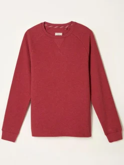 Fat Face FatFace Whistler Red Waffle Crew^ Nightwear|Sweatshirts & Hoodies