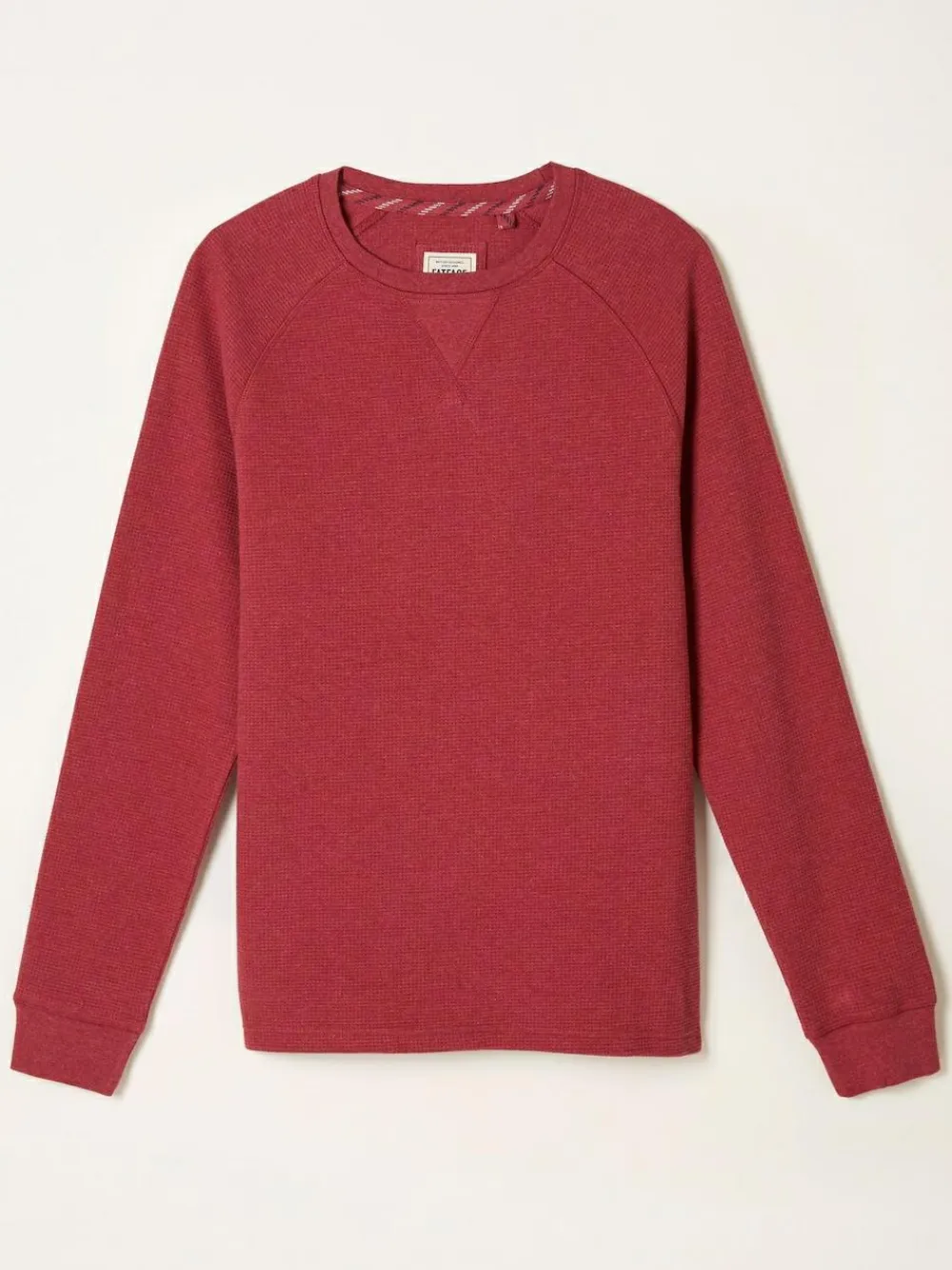 Fat Face FatFace Whistler Red Waffle Crew^ Nightwear|Sweatshirts & Hoodies
