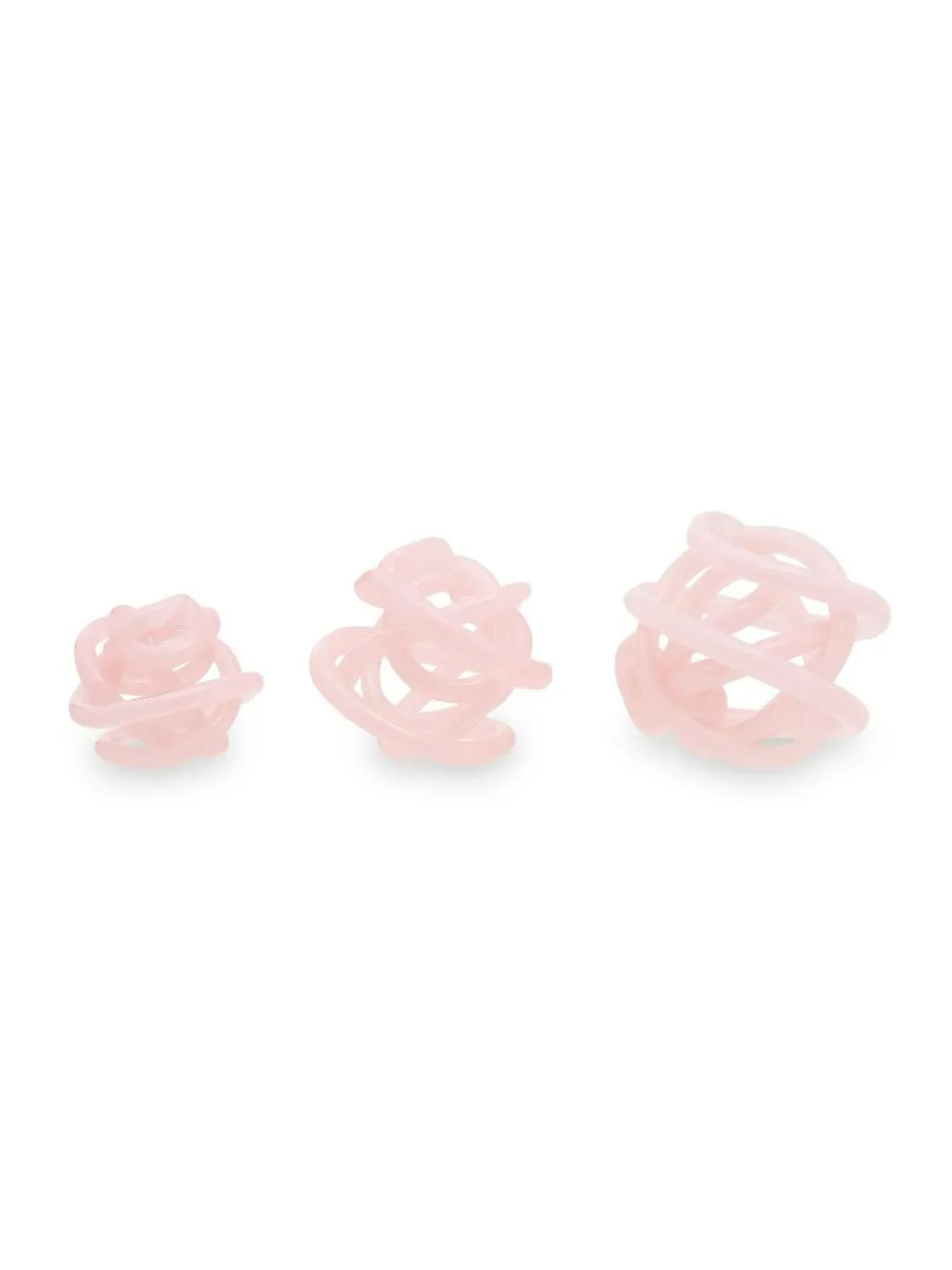 Fifty Five South Pink Knot Decor Glass Ornament^ Ornaments