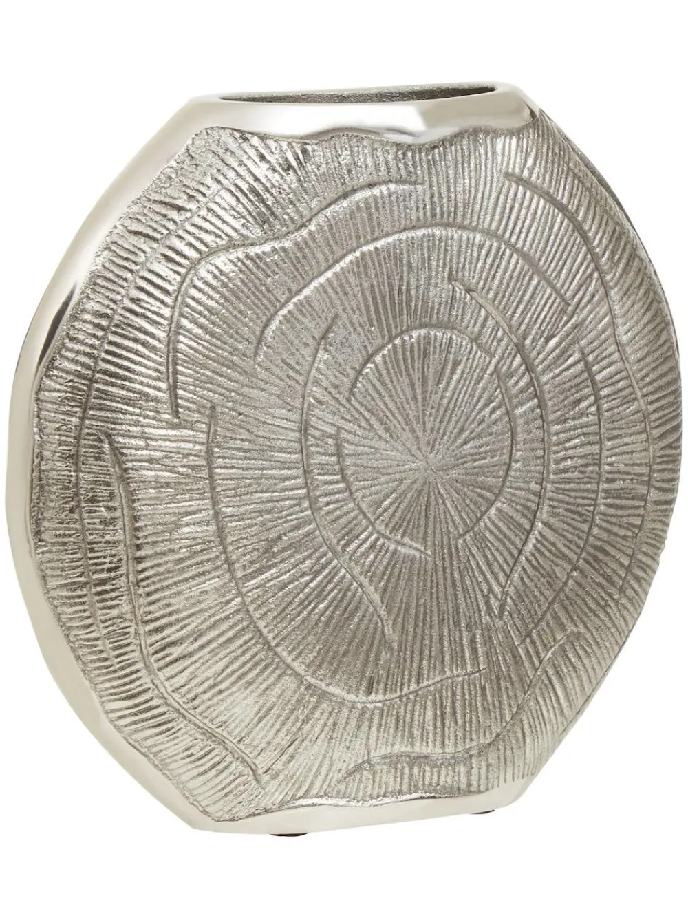 Fifty Five South Silver Small Silva Oak Effect Finish Vase^ Vases