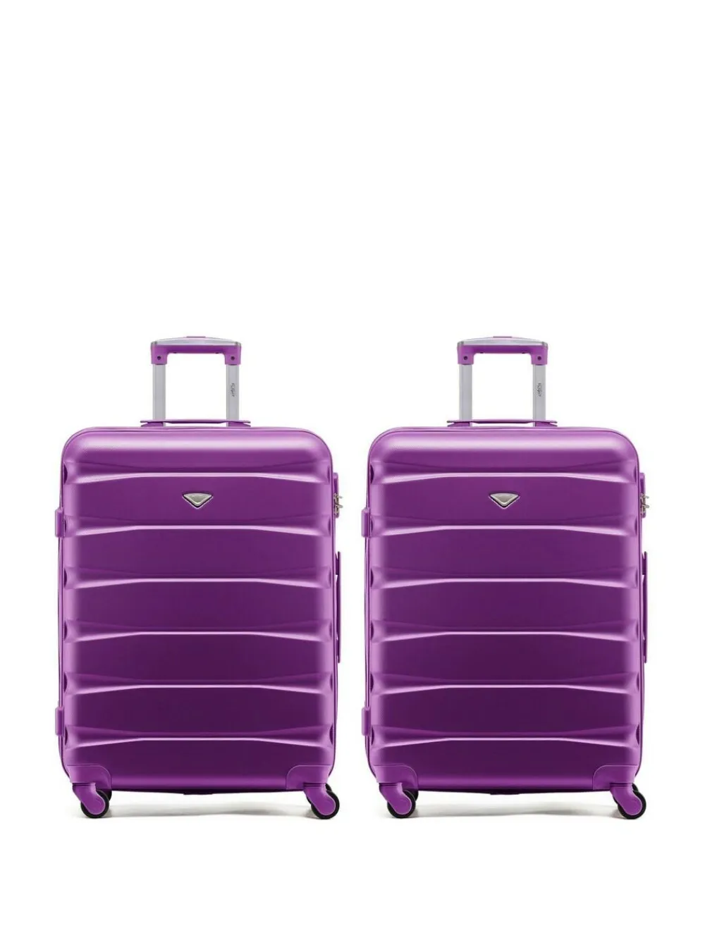 Hot CABIN PRO Flight Knight Purple Set of 2 Medium Check-In Hold Luggage Hardcase Travel Suitcases