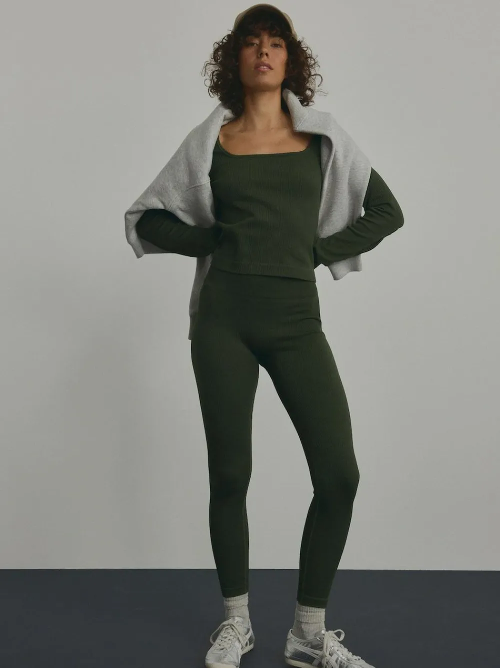 Clearance Next Forest Green Ribbed Seamless High Waist Leggings
