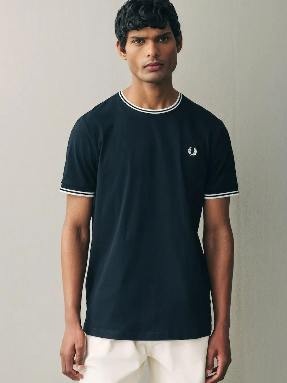Fred Perry Black Twin Tipped Logo T-Shirt^ Tops & T-Shirts