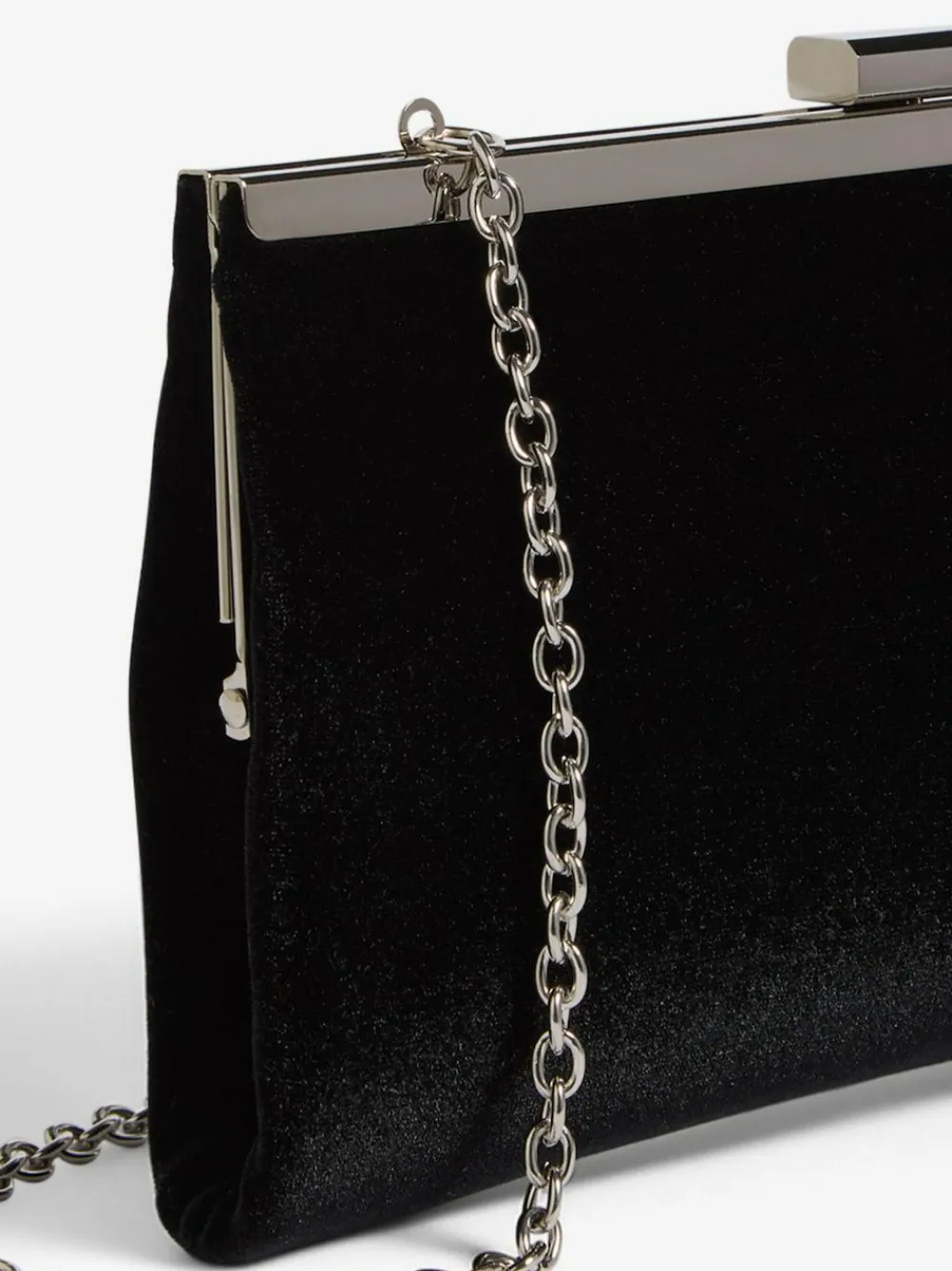 Friends Like These Black Velvet Occasion Clutch Bag^Women Bags