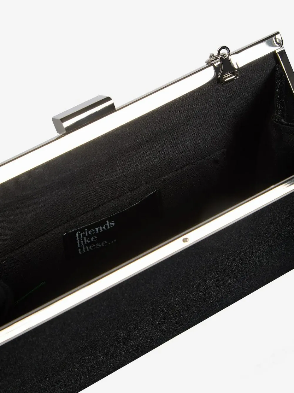 Friends Like These Black Velvet Occasion Clutch Bag^Women Bags