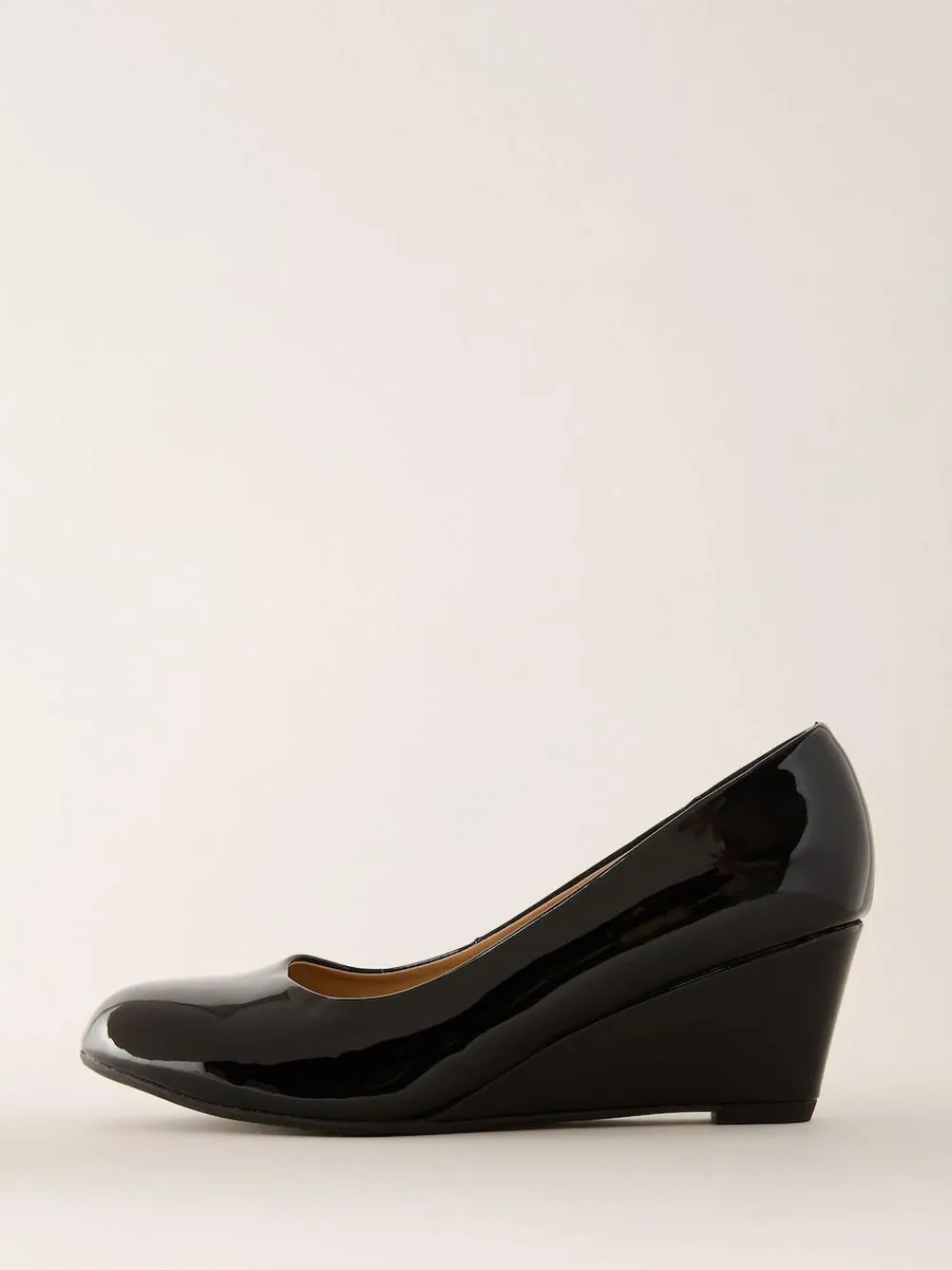 Friends Like These Wide Fit Mid Wedge Round Toe Court Shoes^Women Wide Fit & Extra Wide Fit|Heels