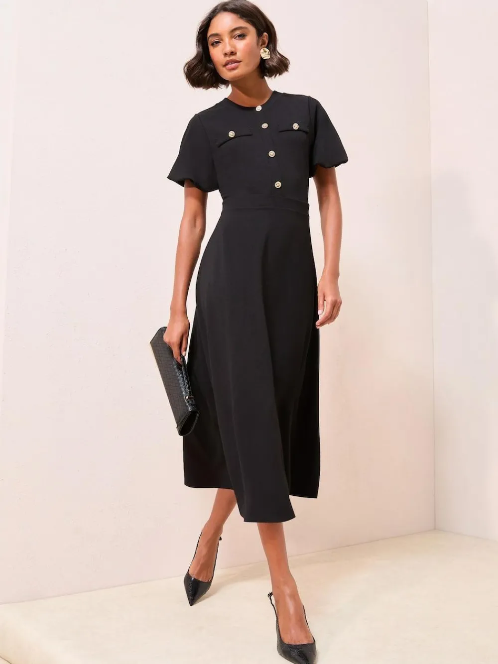 Friends Like These Military Midi Dress^Women Midi Dresses