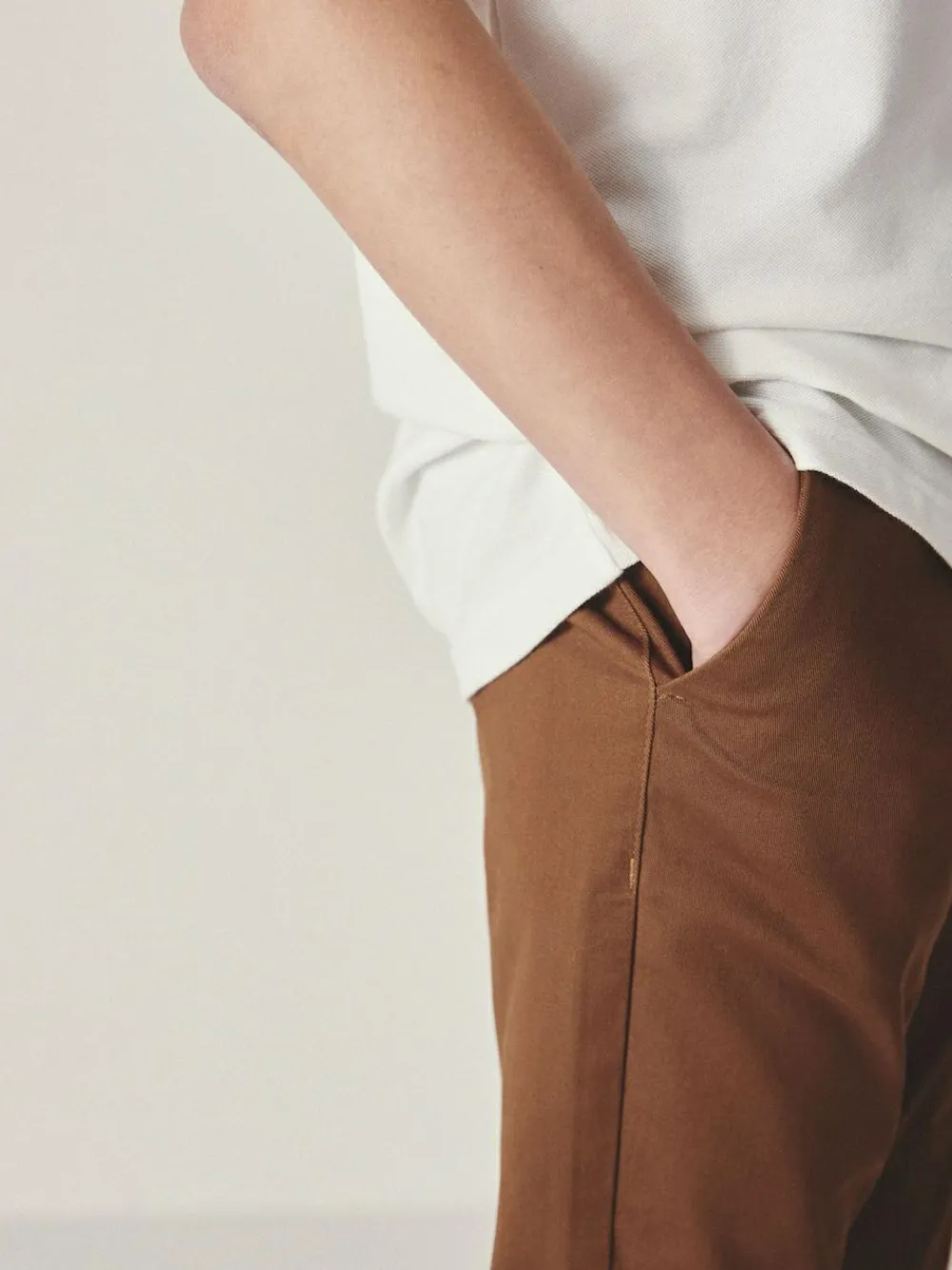 Best Next Ginger/Tan Brown Skinny Fit Stretch Chino Trousers (3-17yrs)