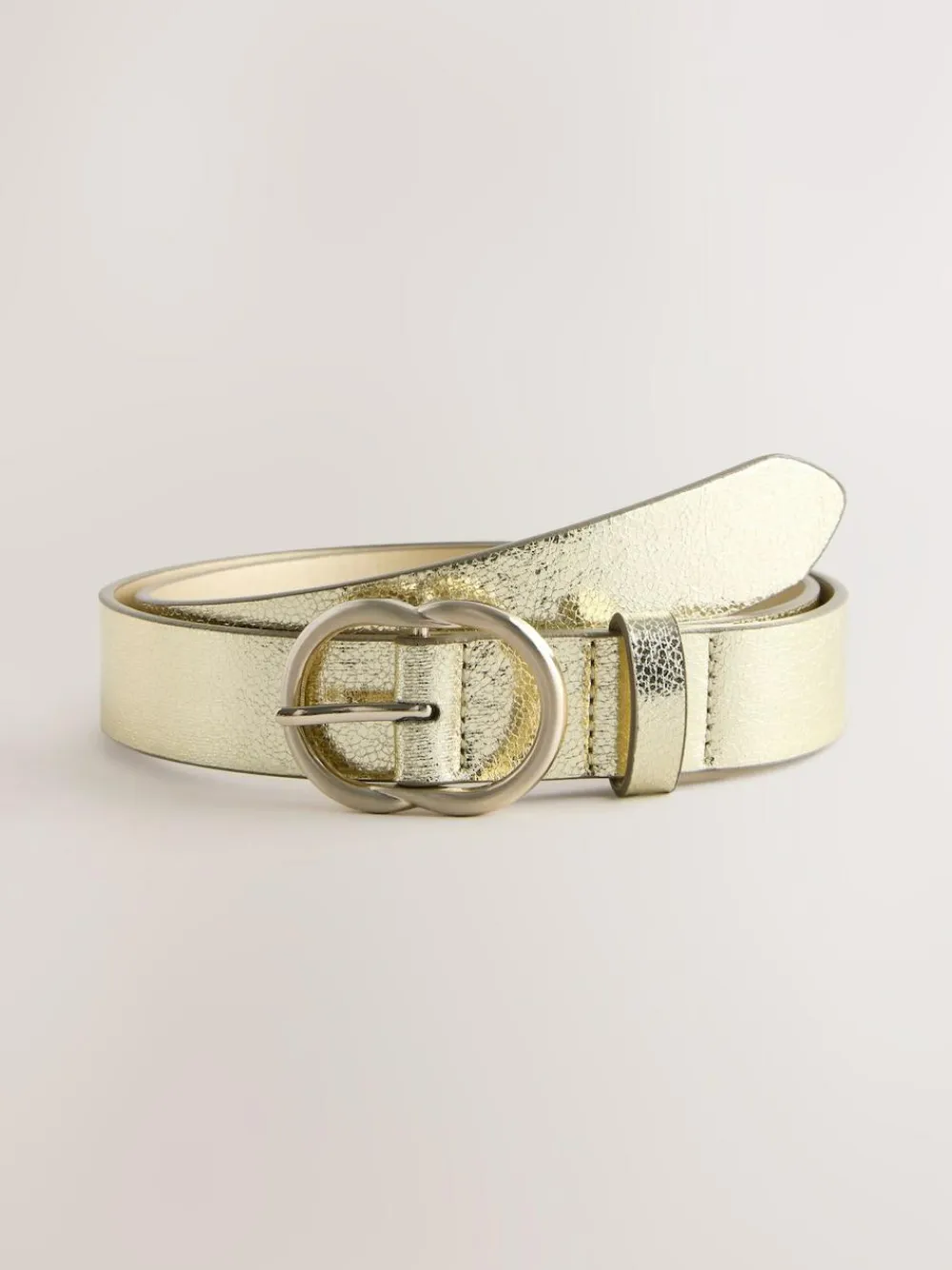 Next Regular PU Belt Gold Crackle