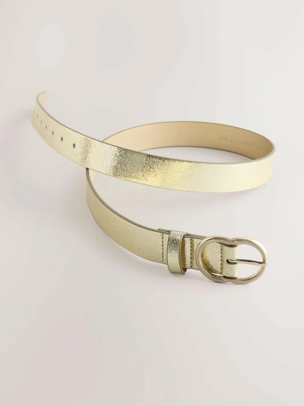 Next Regular PU Belt Gold Crackle