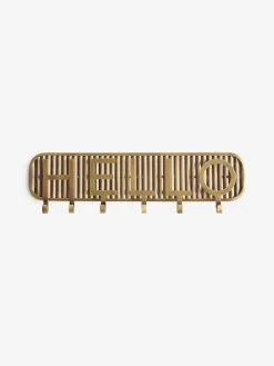 Next Gold Hello Key Hooks^ Storage & Organisation