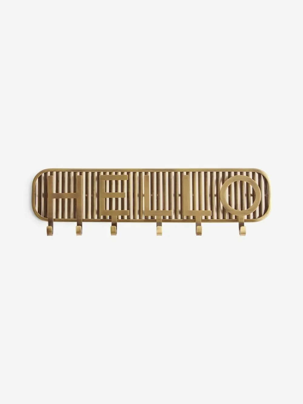 Next Gold Hello Key Hooks^ Storage & Organisation
