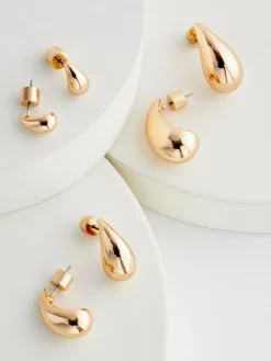 Next Teardrop Earrings 3 Pack^Women Jewellery