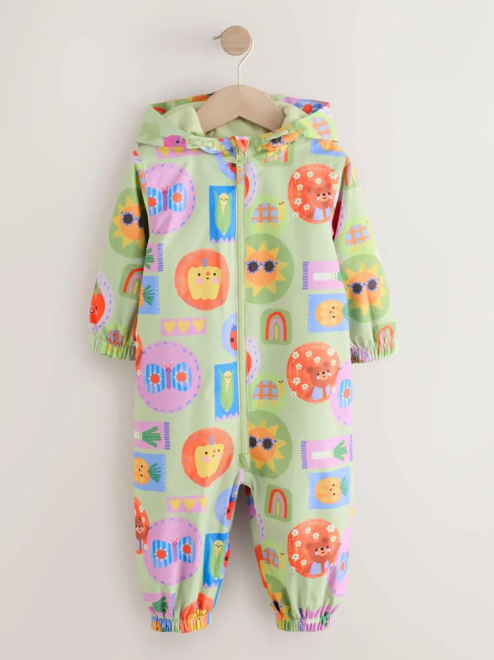 Clearance Next Green Character Waterproof Printed Puddlesuit (6mths-7yrs)