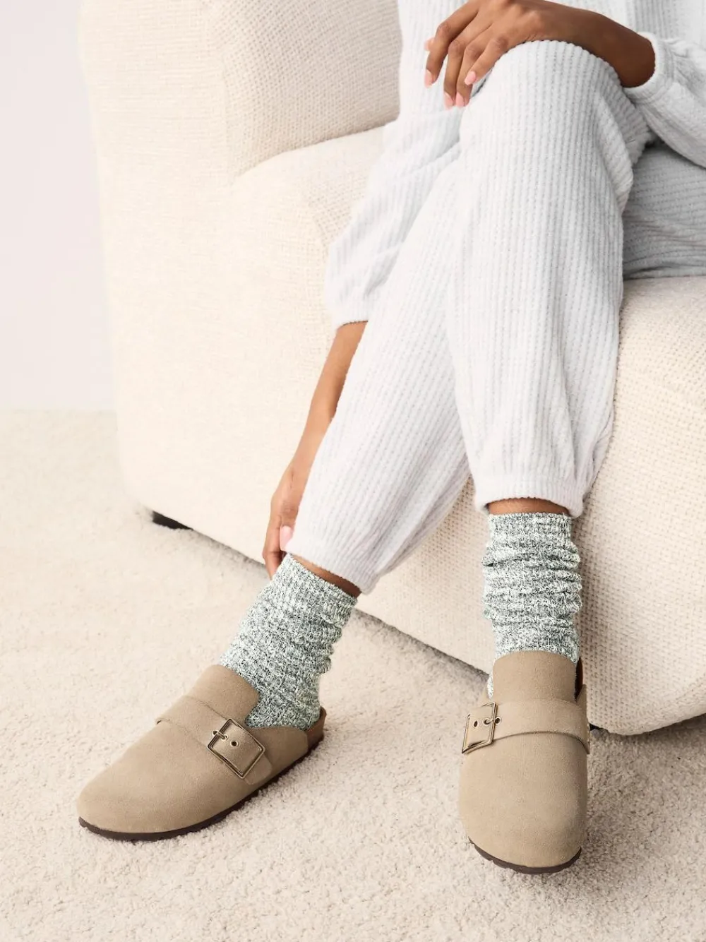 Next Cotton Slub Slouchy Ankle Socks 3 Pack^Women Socks & Tights