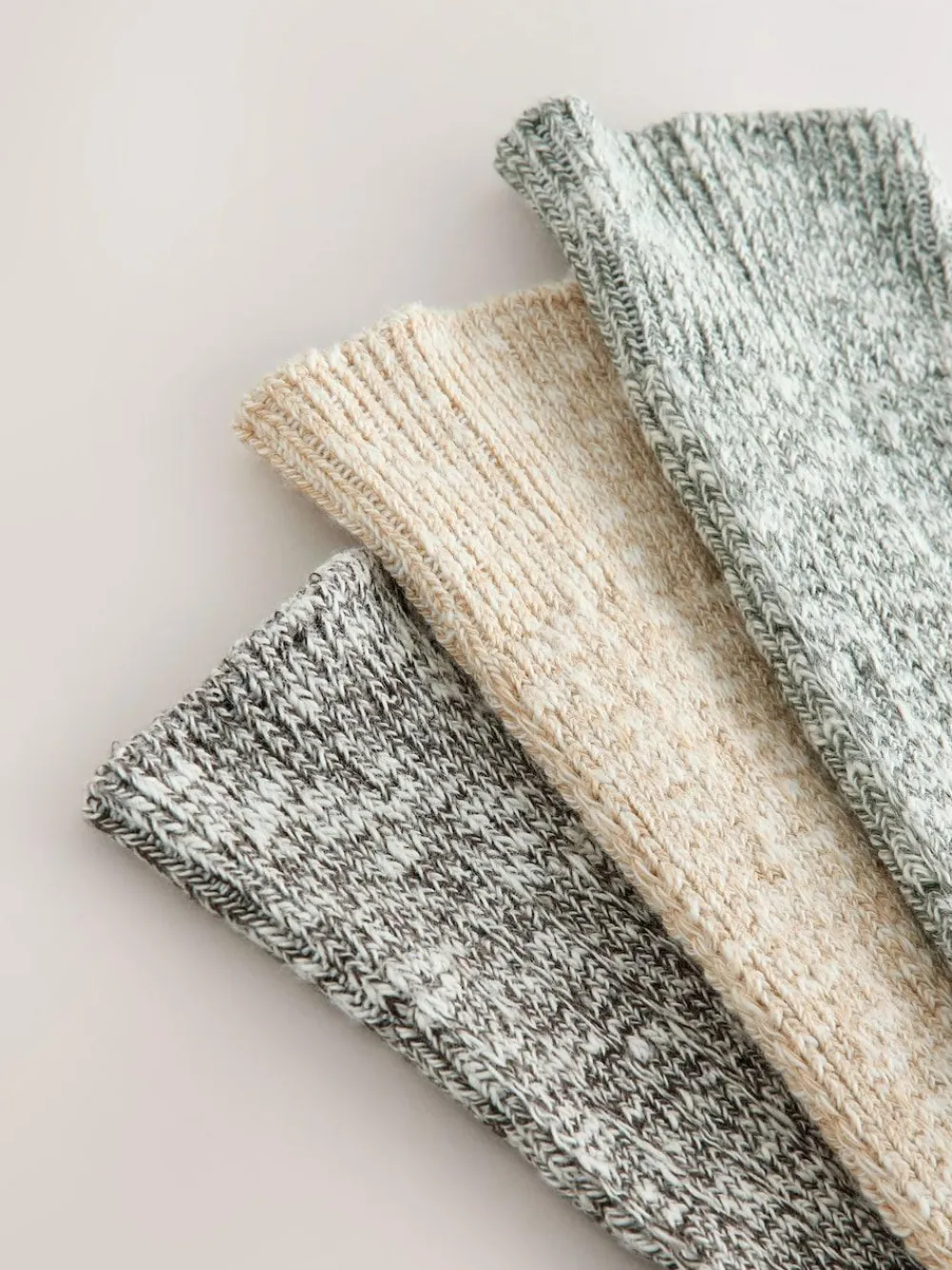 Next Cotton Slub Slouchy Ankle Socks 3 Pack^Women Socks & Tights