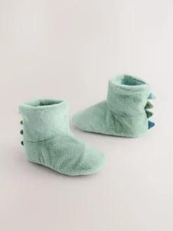 Best Next Soft Slipper Socks Green Dino