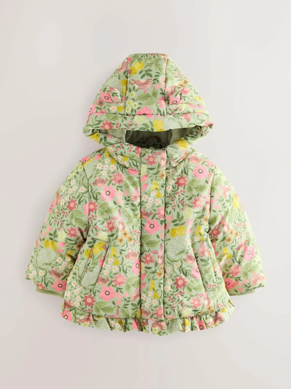 Next Shower Resistant Frill Hem Padded Coat (3mths-7yrs)^ Baby Winter Clothing|Coats, Jackets & Pramsuits