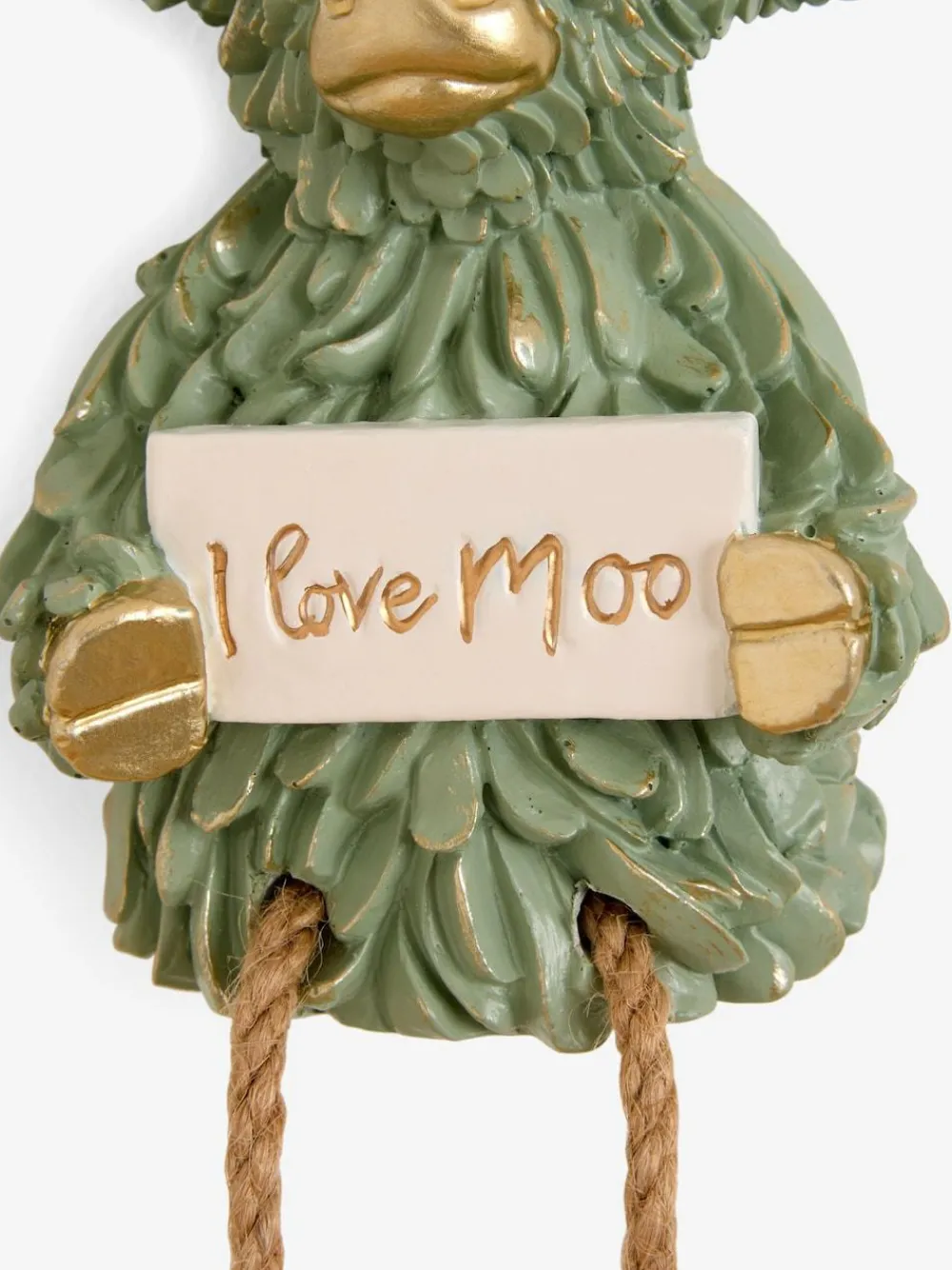 Next Green Hamish The Highland Cow I Love Moo Hanging Decoration^ Ornaments