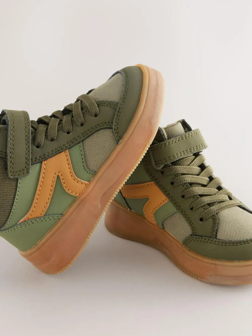Next Touch Fastening Elastic Lace Hi Top Trainers^BOY Baby Boots|Boots