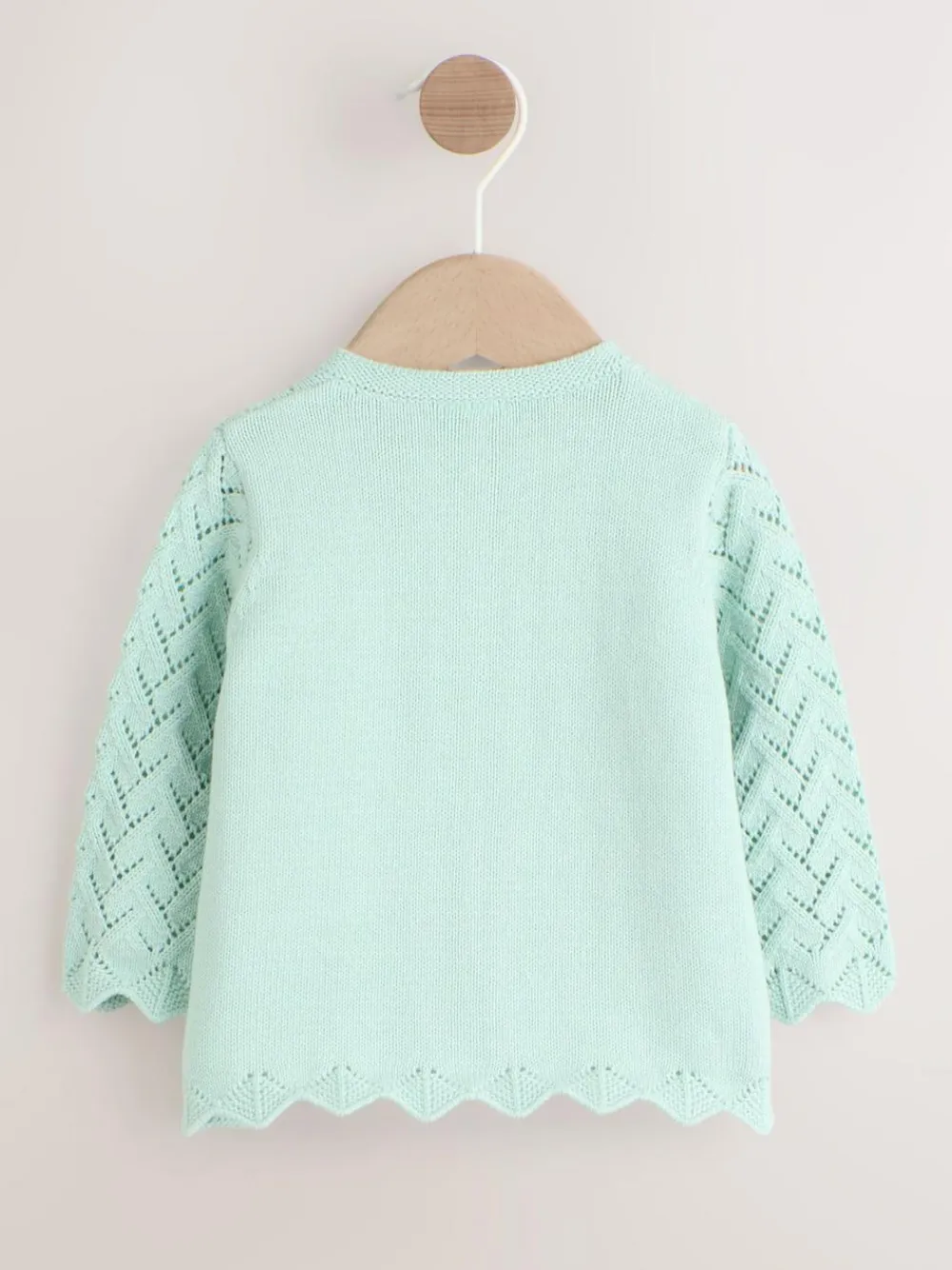 Next Pointelle Knitted Baby Cardigan (0mths-2yrs)^ Knitwear|Knitwear