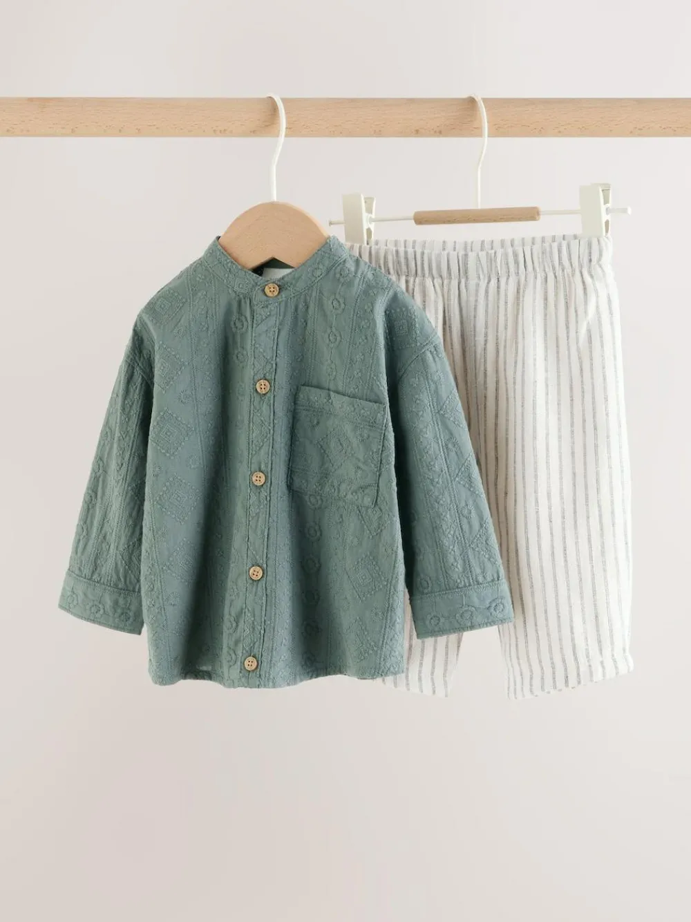 Next Shirt and Trousers Baby Set (0mths-3yrs)^BOY Sets & Co-Ords|Sets & Co-Ords