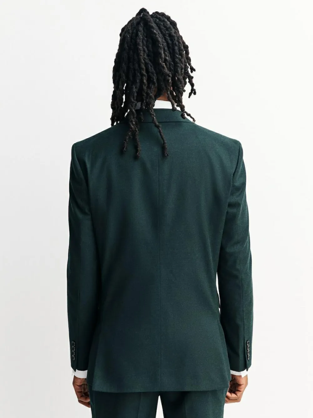 Best Next Slim Fit Flannel Suit Jacket Green