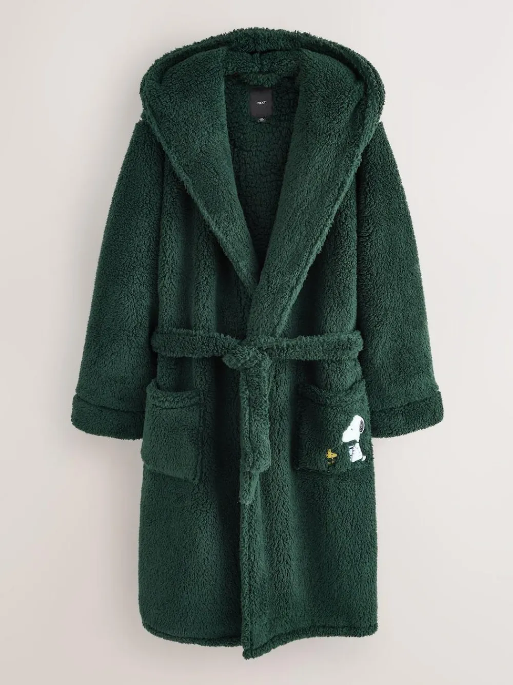 Sale Next Green Snoopy Borg Dressing Gown