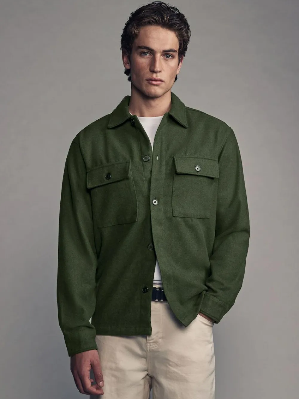 Next Twin Pocket Shacket Overshirt with Wool^ Blazers & Formal Jackets