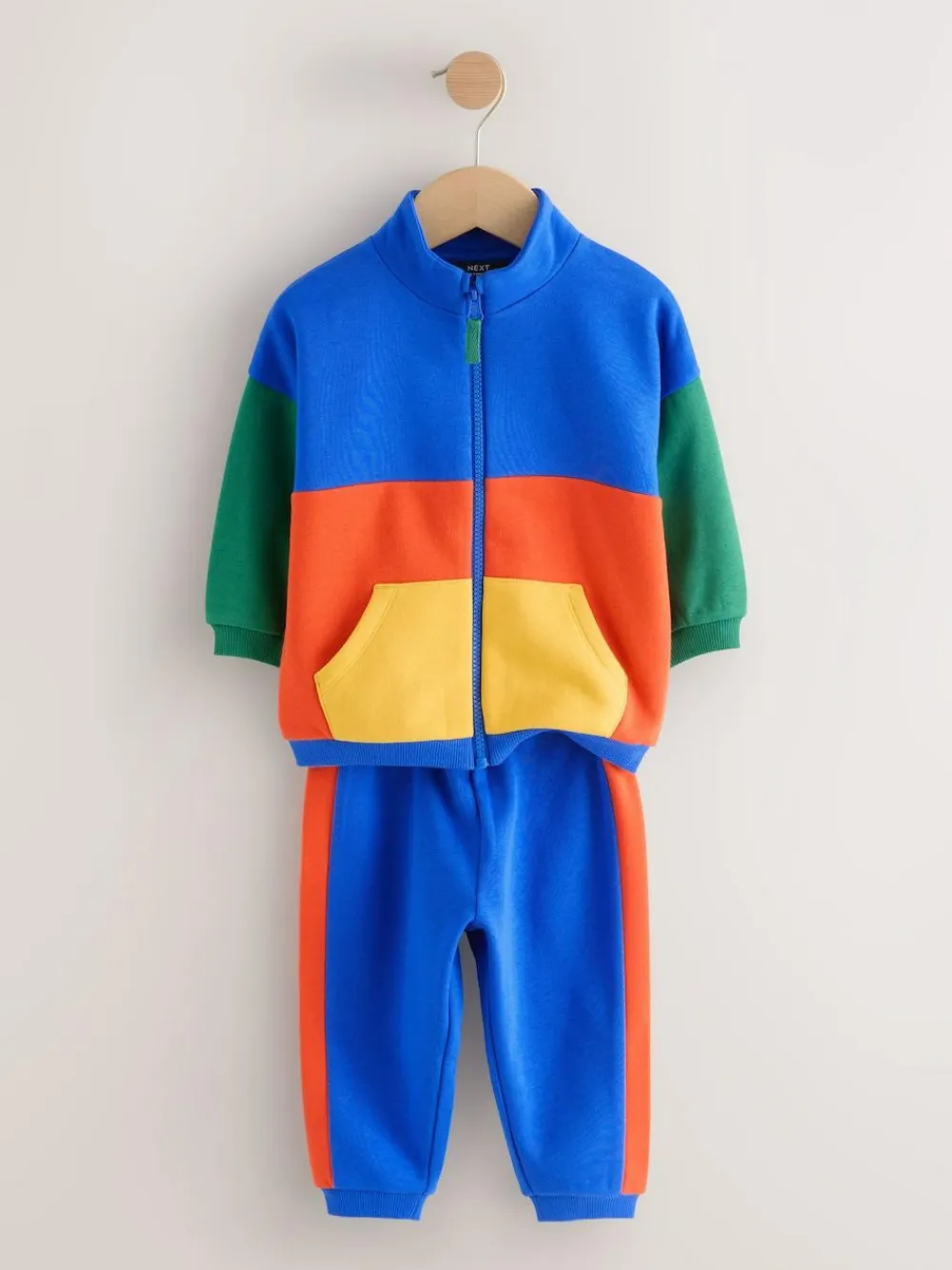 Next Funnel Neck Zip Sweat and Joggers Set (3mths-7yrs)^BOY Newborn Clothing|Sweatshirts & Hoodies