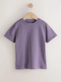 Outlet Next Green/Blue/Yellow/Purple Regular Fit Short Sleeves T-Shirts 4 Pack (3-16yrs)