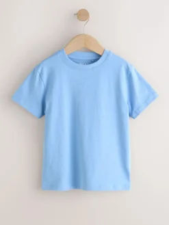 Outlet Next Green/Blue/Yellow/Purple Regular Fit Short Sleeves T-Shirts 4 Pack (3-16yrs)